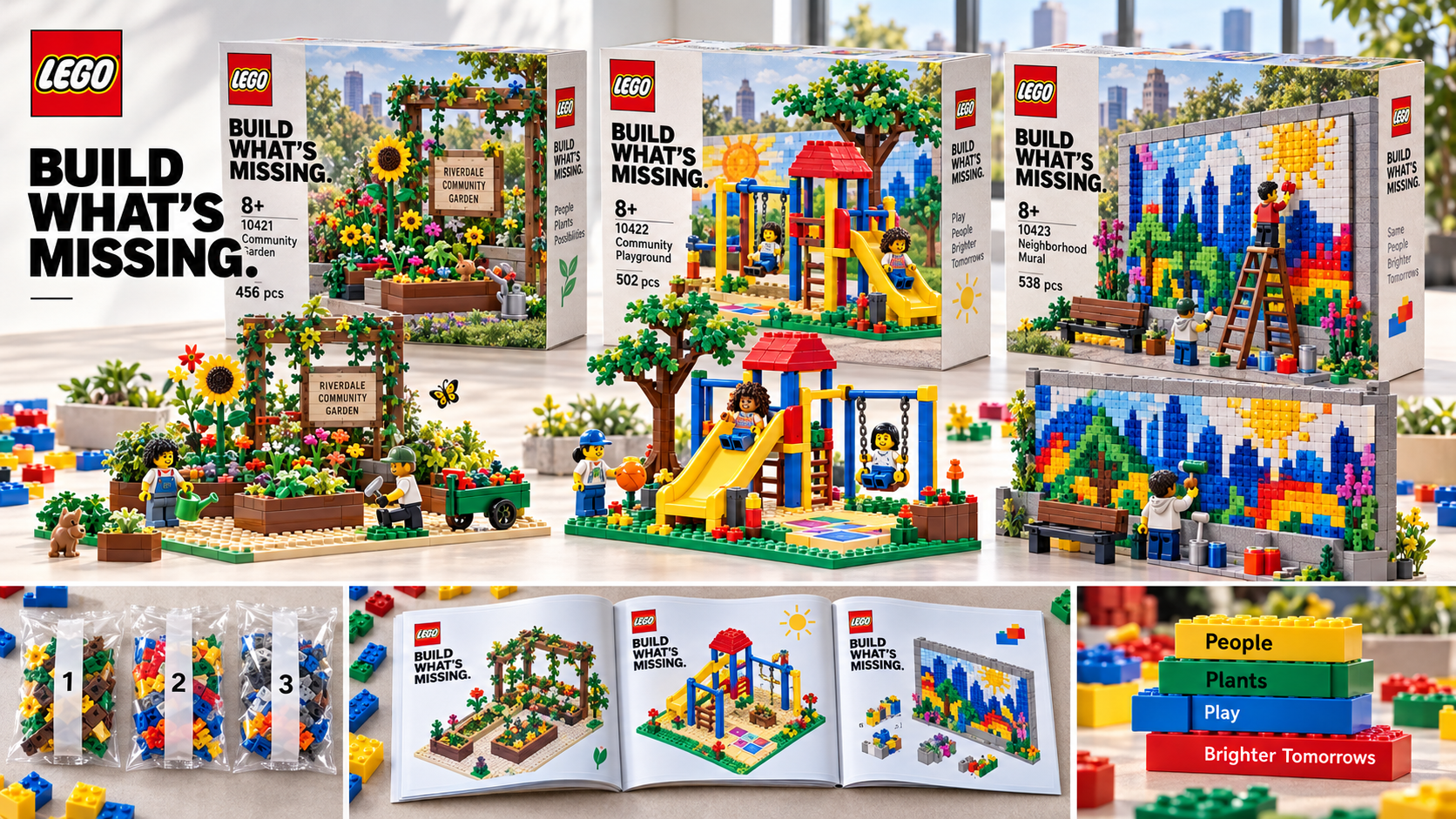LEGO Build What's Missing product and packaging system