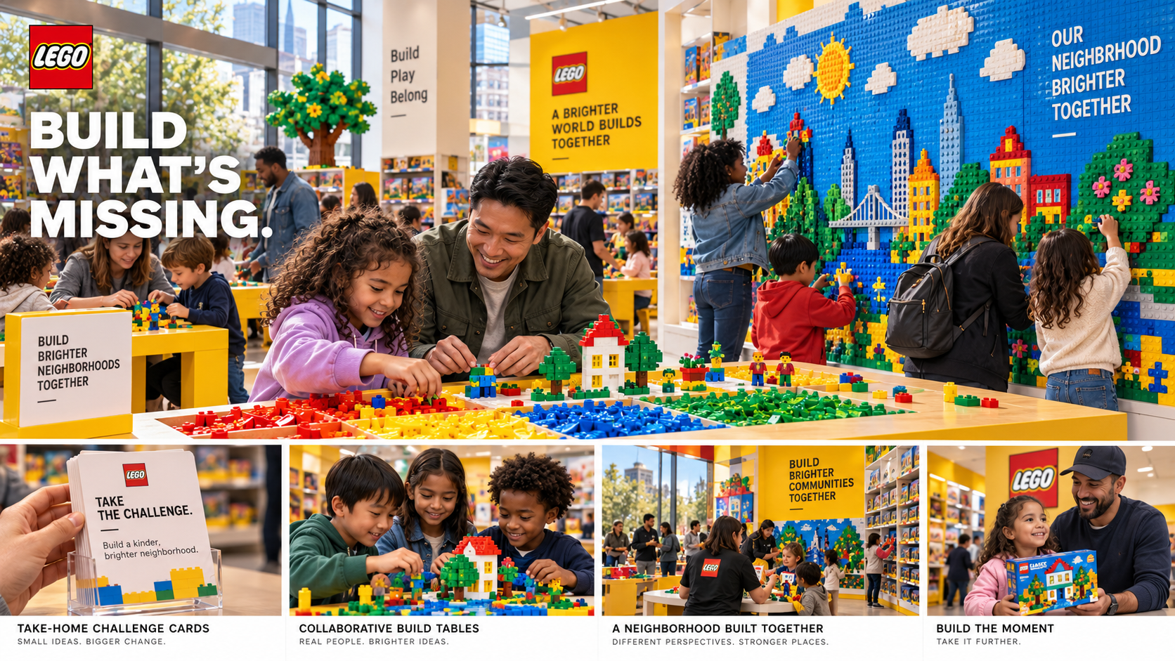 LEGO Build What's Missing retail activation