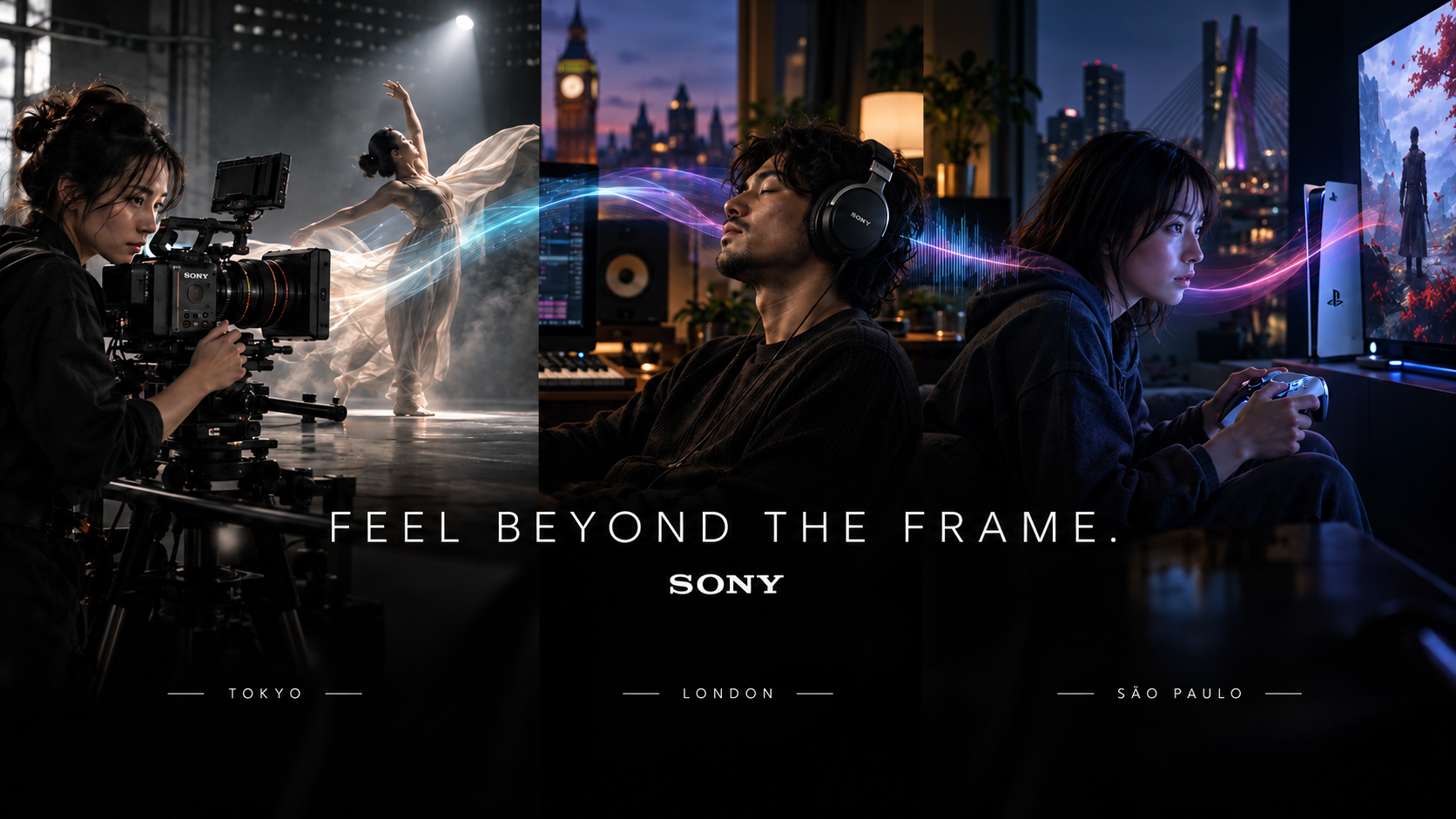 Sony Feel Beyond the Frame global market adaptations