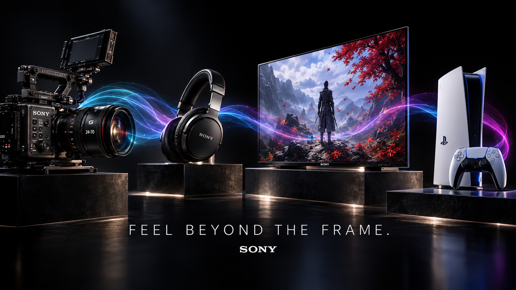 Sony Feel Beyond the Frame product ecosystem