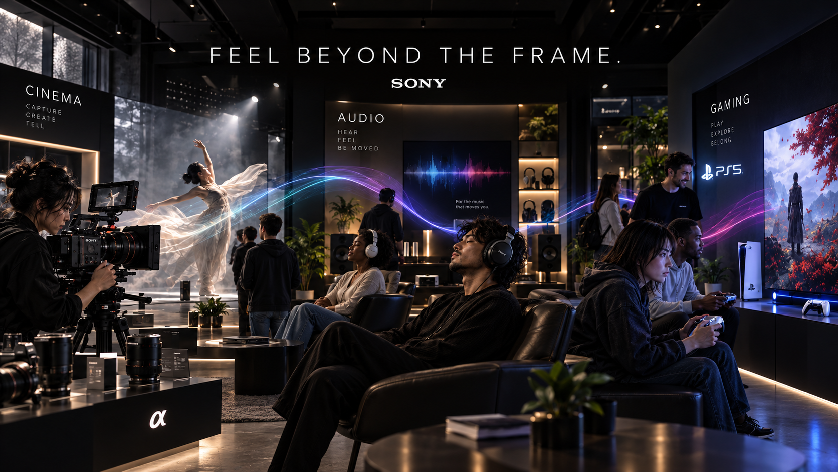 Sony Feel Beyond the Frame retail experience