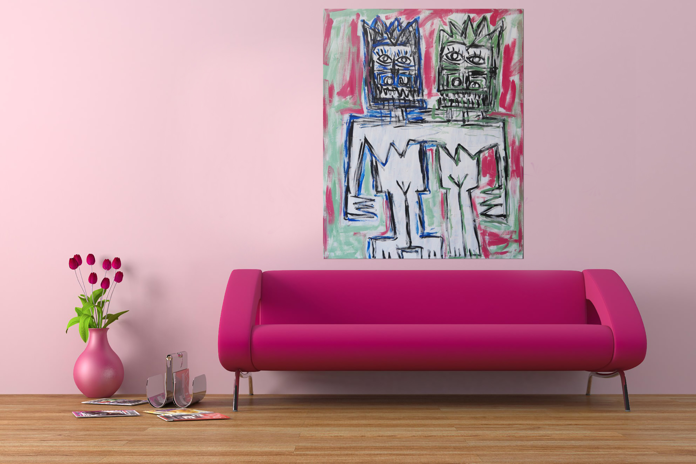 Johnny Otto artwork in interior