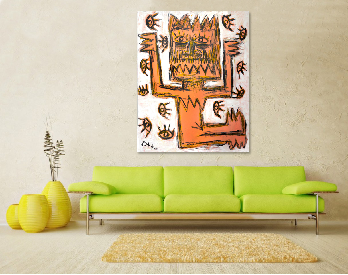 Johnny Otto artwork hung