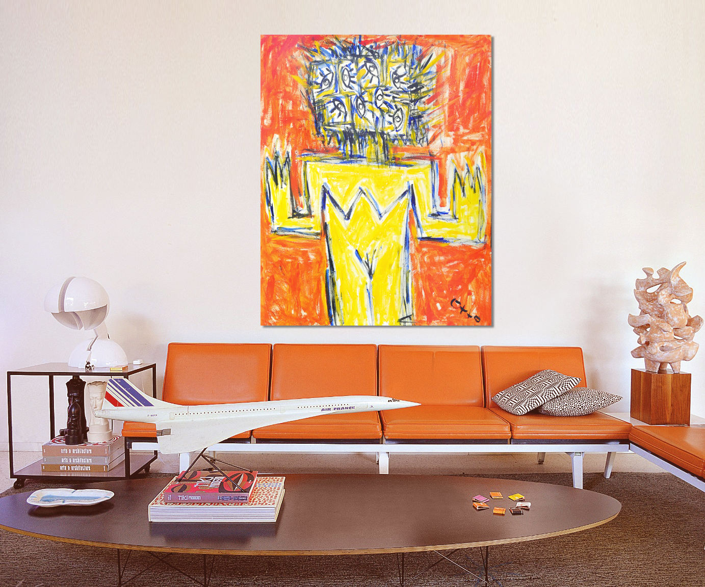 Johnny Otto painting in situ