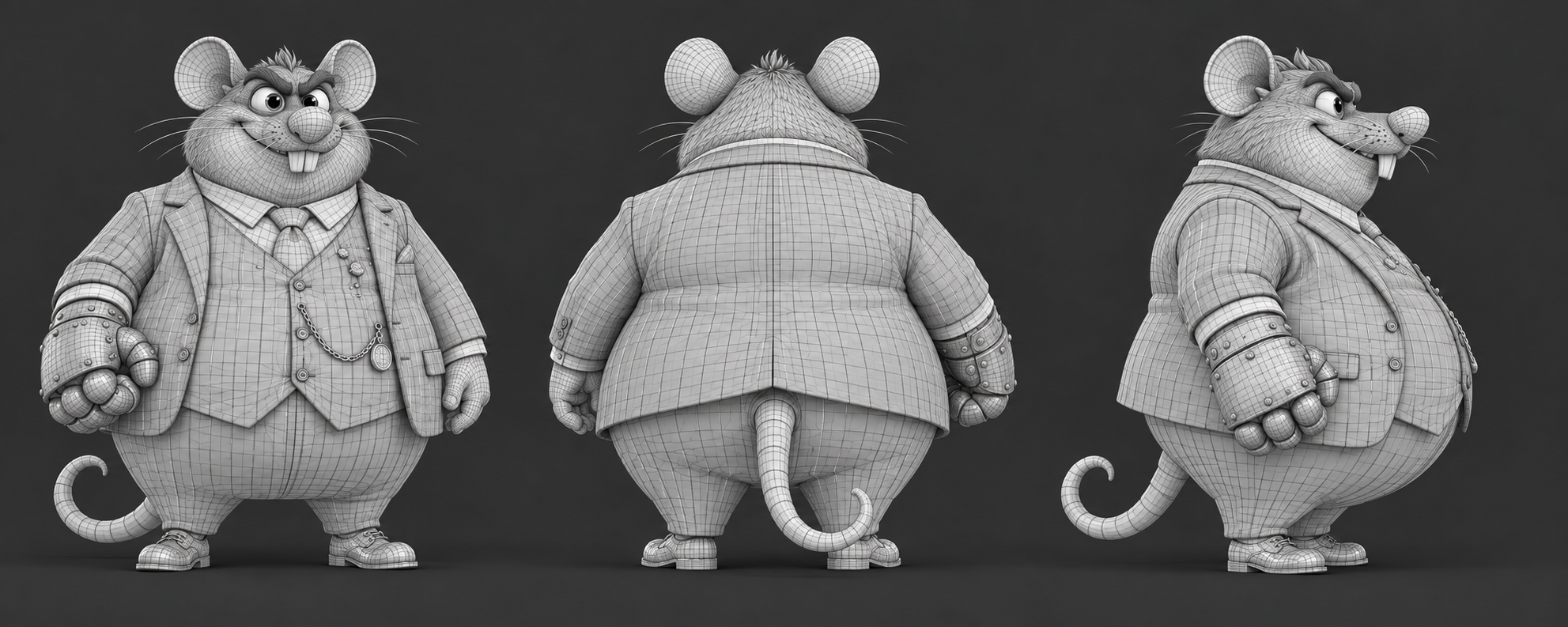 Ratmananoff wireframe-style mesh illustration