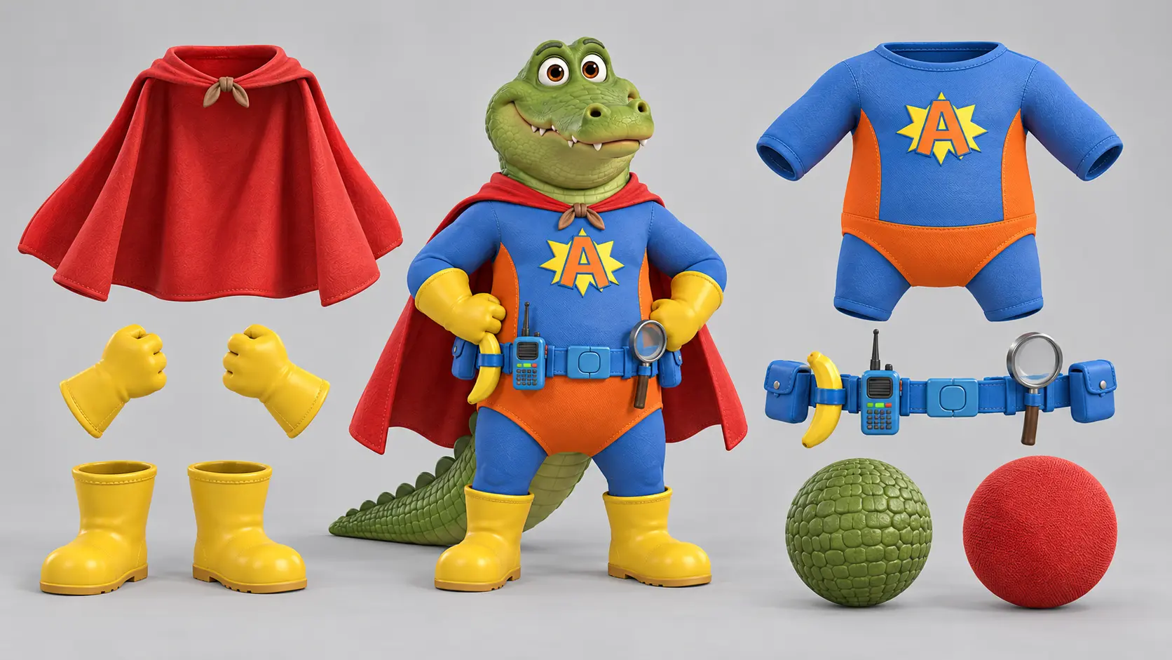 Atomic Gator costume and prop teardown