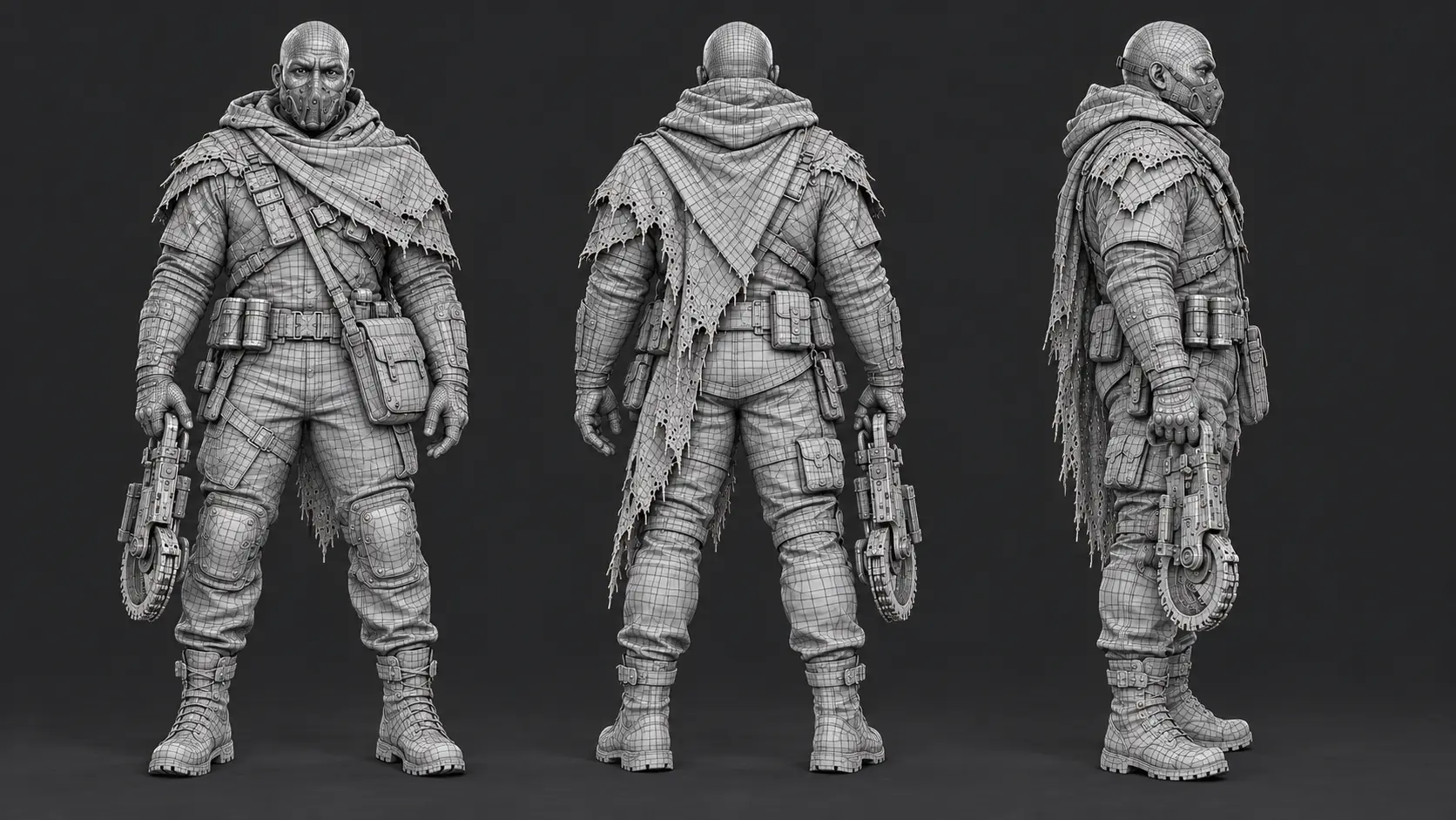 Breacher wireframe mesh
