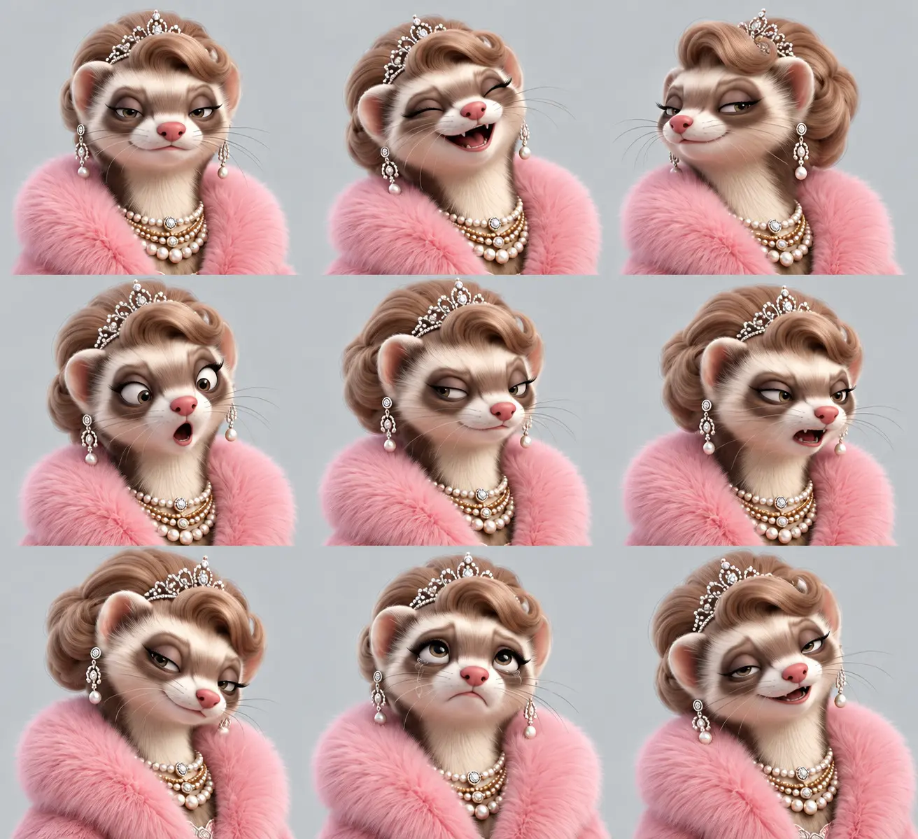 Francine F'Ret expression sheet