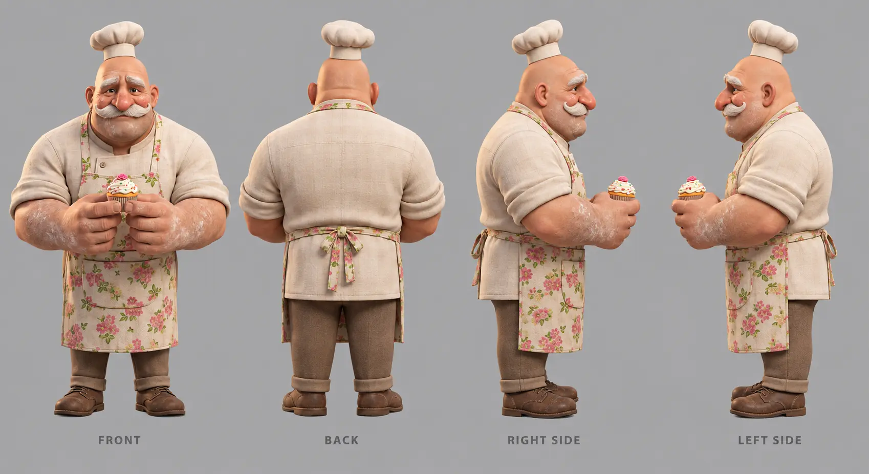 Bruno Bun full character turnaround