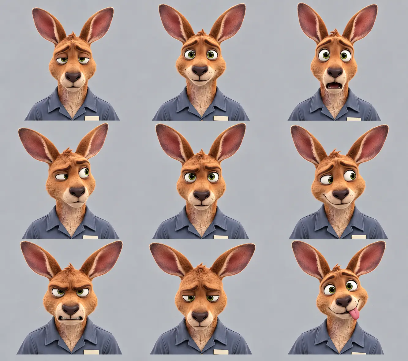 Dusty Kleenitup expression sheet