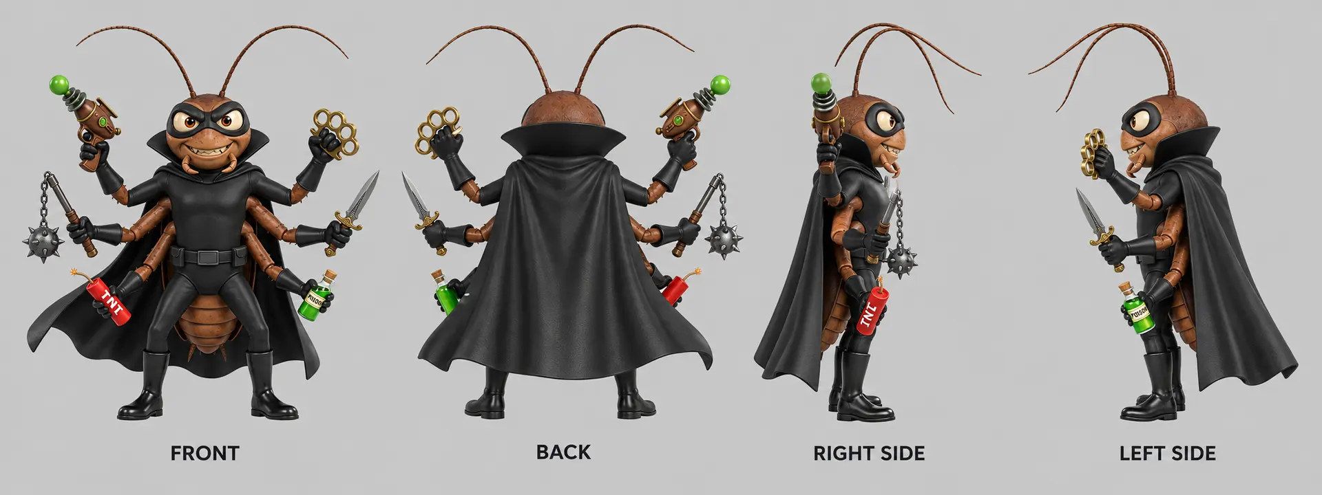 Ramone full character turnaround