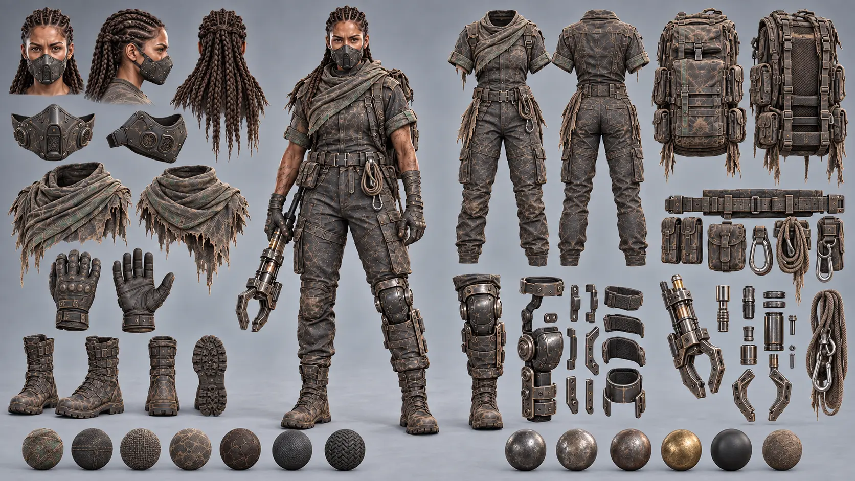 Salvager costume and prop teardown