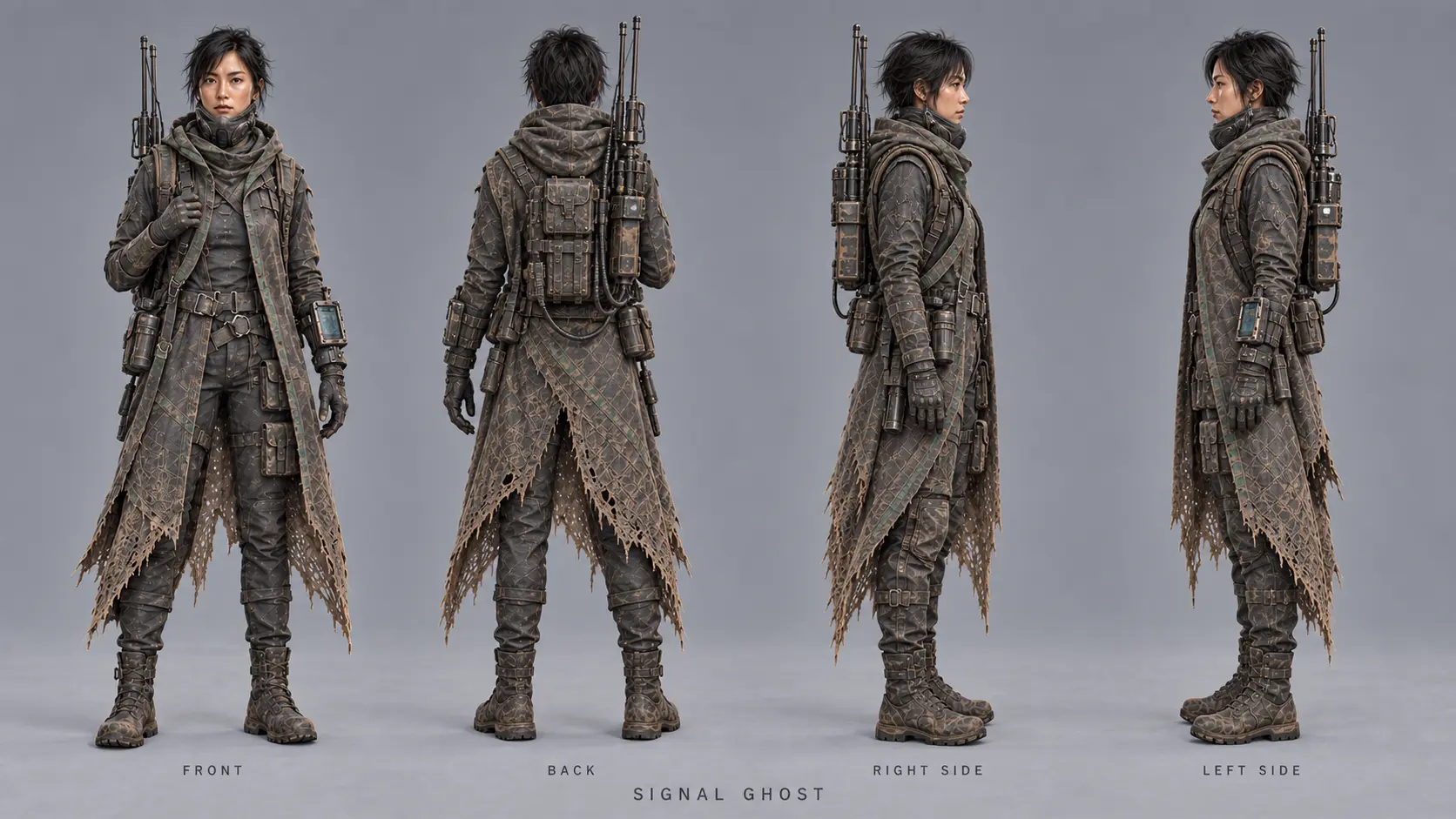 Signal Ghost full character turnaround
