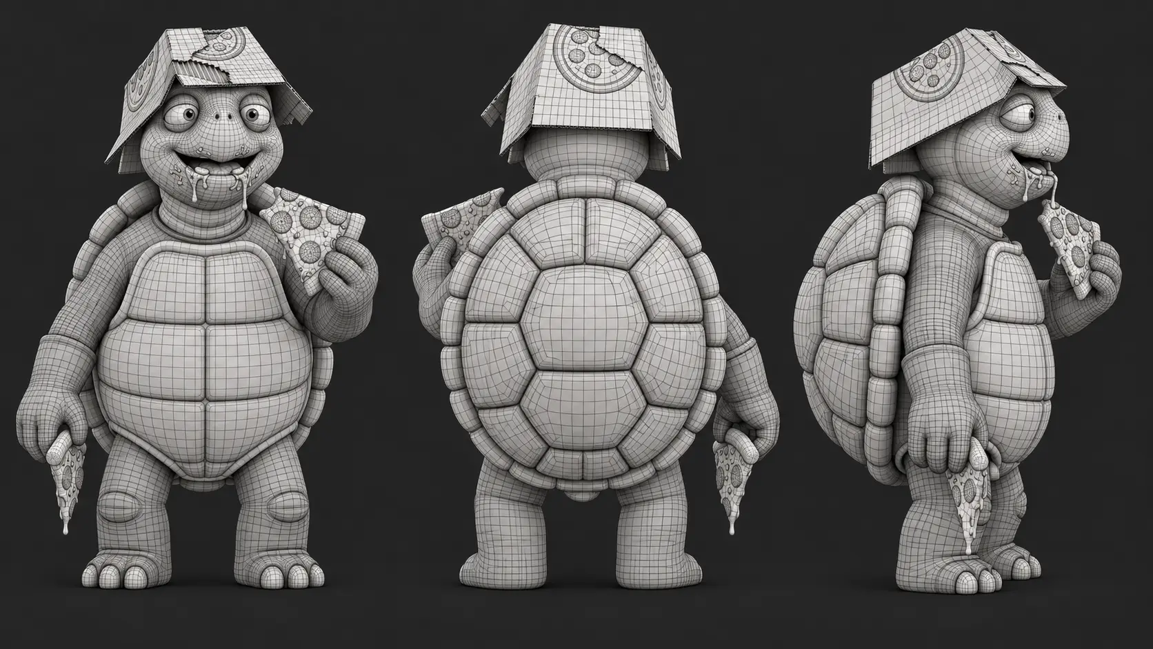 Tiff wireframe mesh