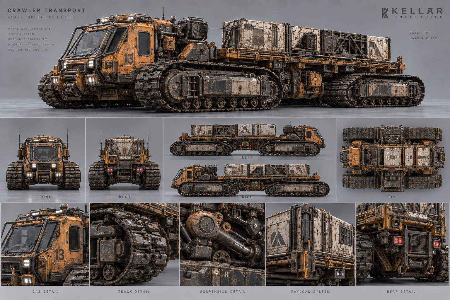 Crawler transport vehicle