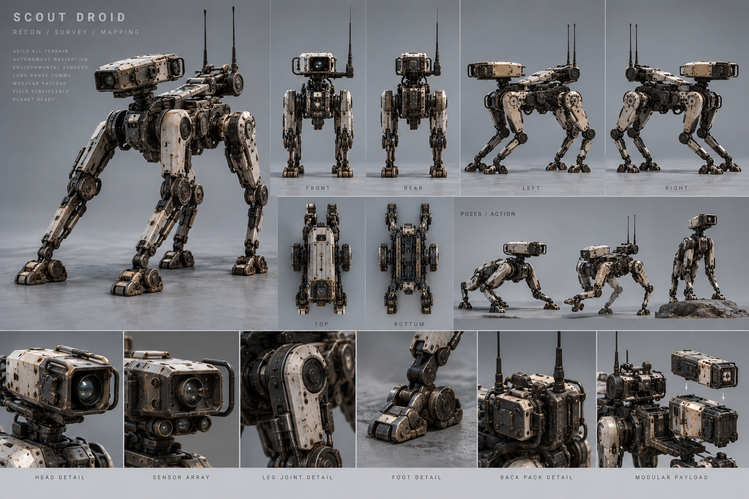 Scout droid design