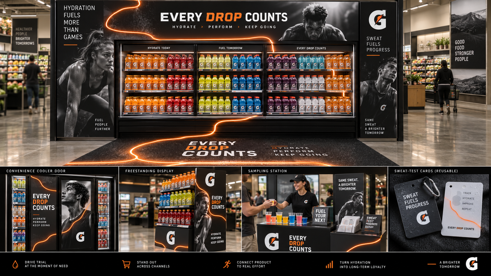 Gatorade campaign packaging