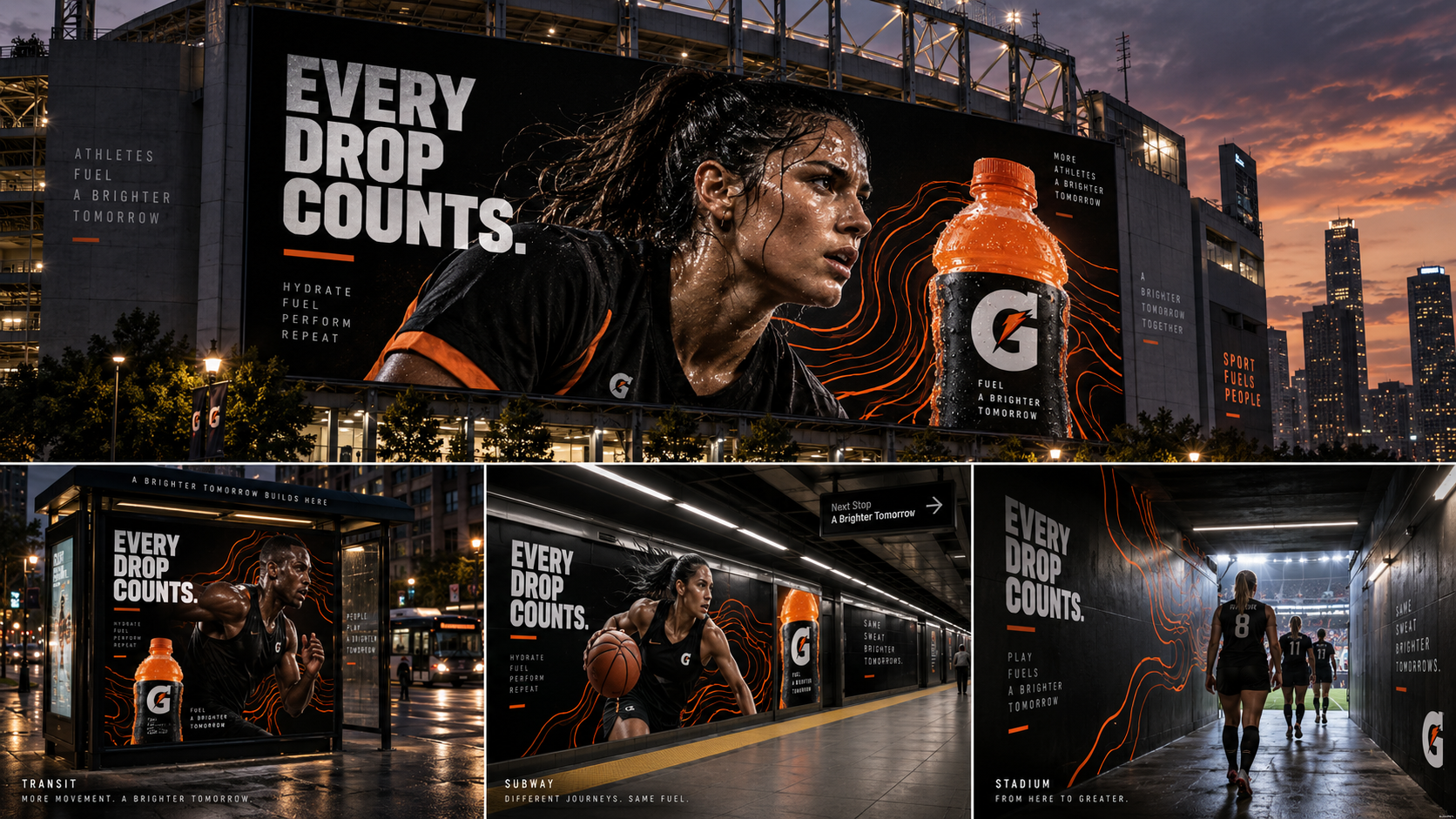 Gatorade outdoor campaign