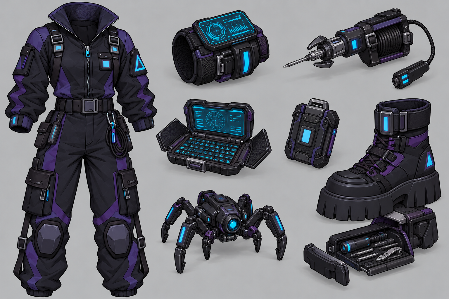 Clariz jumpsuit and hacking technology