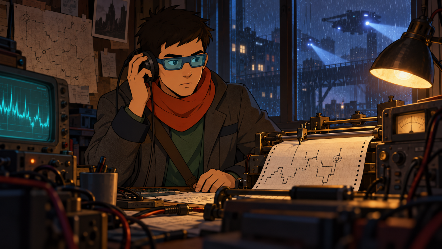 Ezra discovering a signal hidden in obsolete game hardware