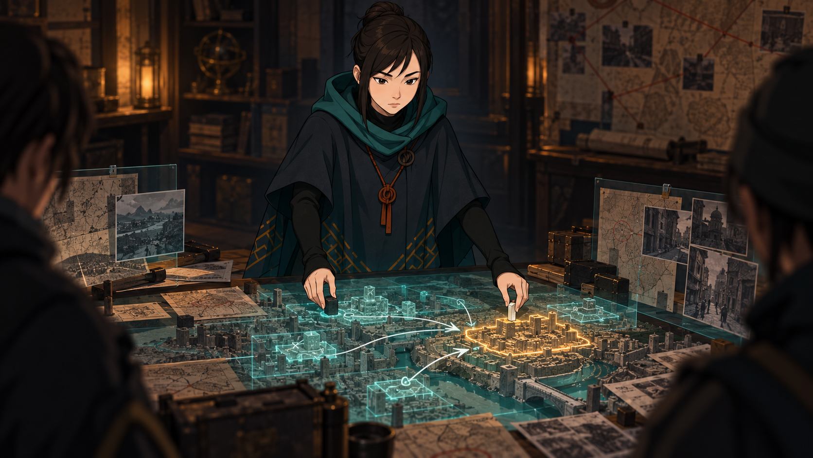 Huz planning the crew's search