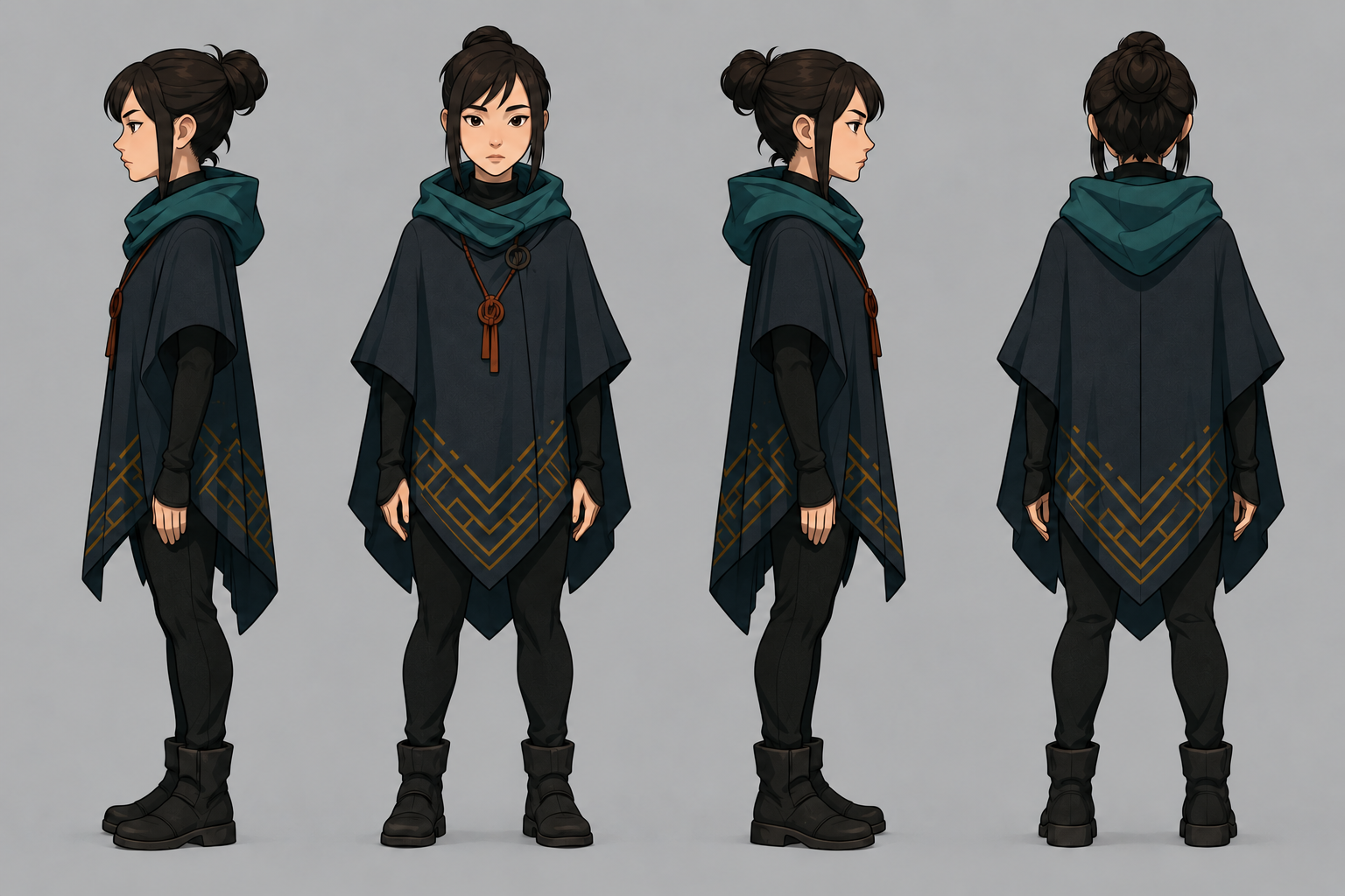 Huz character turnaround