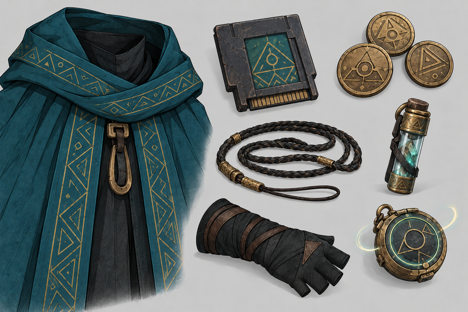 Lina costume and ritual objects