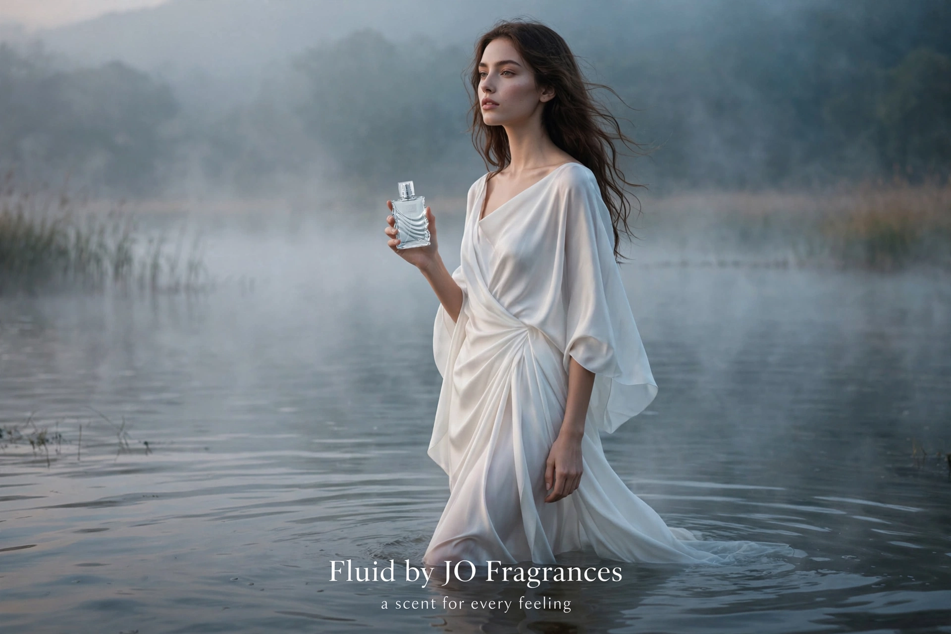 Fluid fragrance water campaign